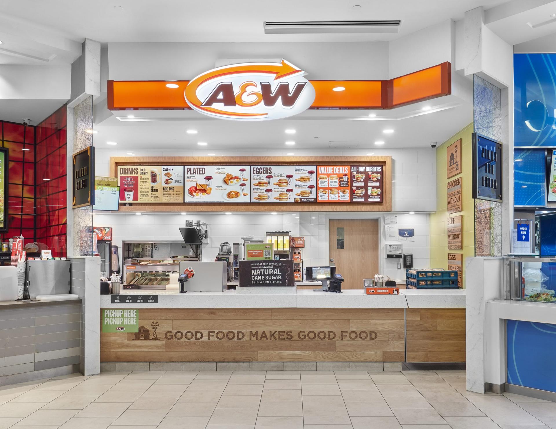A&W inside Kingsway Mall